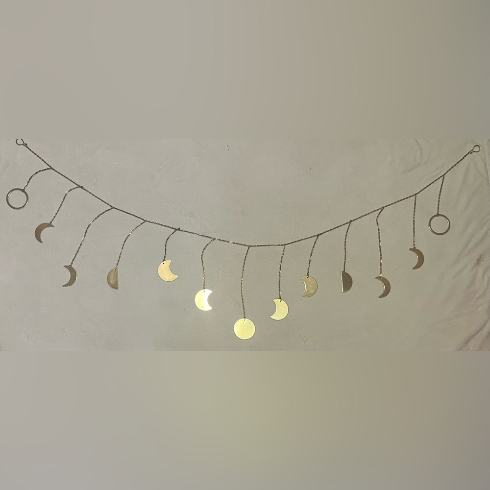 Gold Hanging Wall Art Phases of the Moon